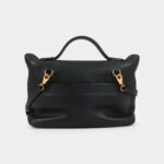 Hermès 24/24 Handmade in Black and Gold-Tone Leather with Palladium Hardware