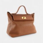Hermès 24/24 Handmade in Gold Leather with Palladium Hardware