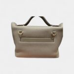 Hermès 24/24 Handmade in Grey Leather with Palladium Hardware