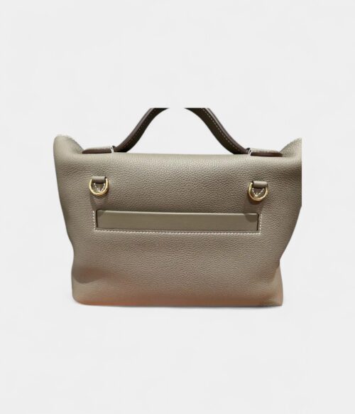 Hermès 24/24 Handmade in Grey Leather with Palladium Hardware