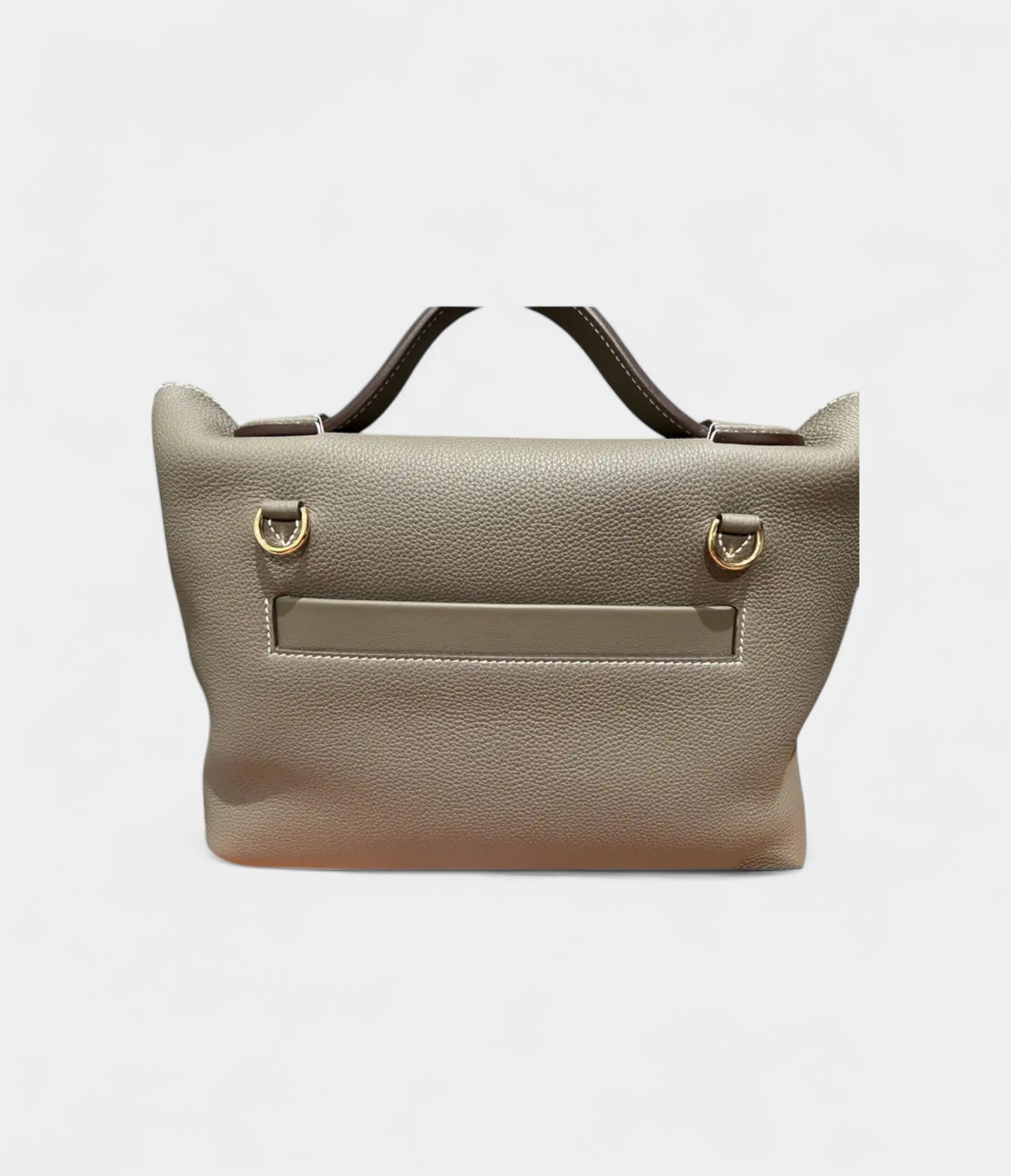 Hermès 24/24 Handmade in Grey Leather with Palladium Hardware
