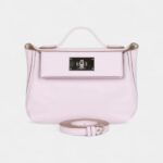 Hermès 24/24 Handmade in Pink Leather with Palladium Hardware