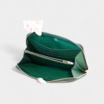 Hermès Azap Crocodile Green Leather Wallet
