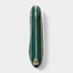 Hermès Azap Crocodile Green Leather Wallet