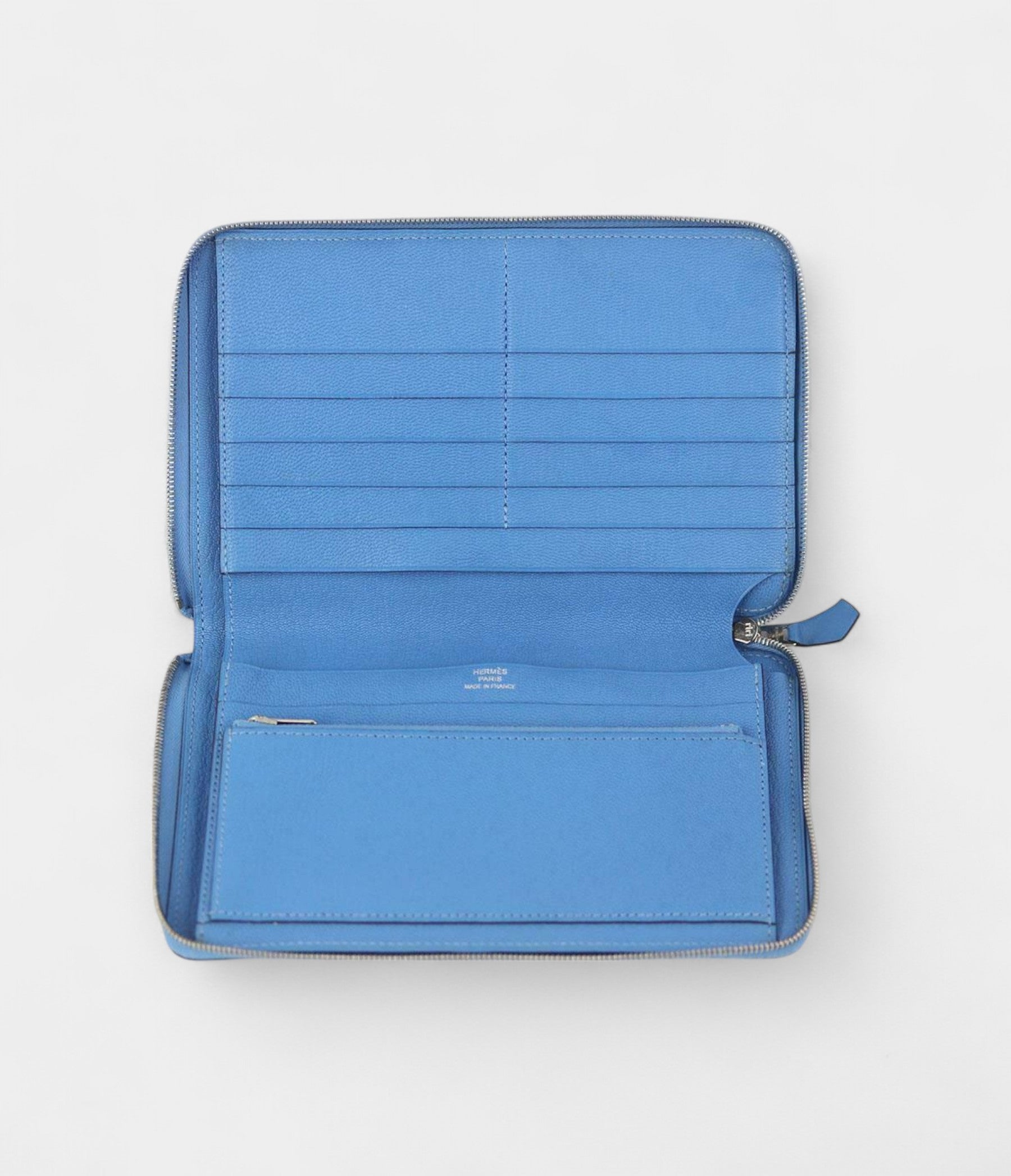 Hermès Azap GM Zipped Classic Togo Calfskin Leather Wallet