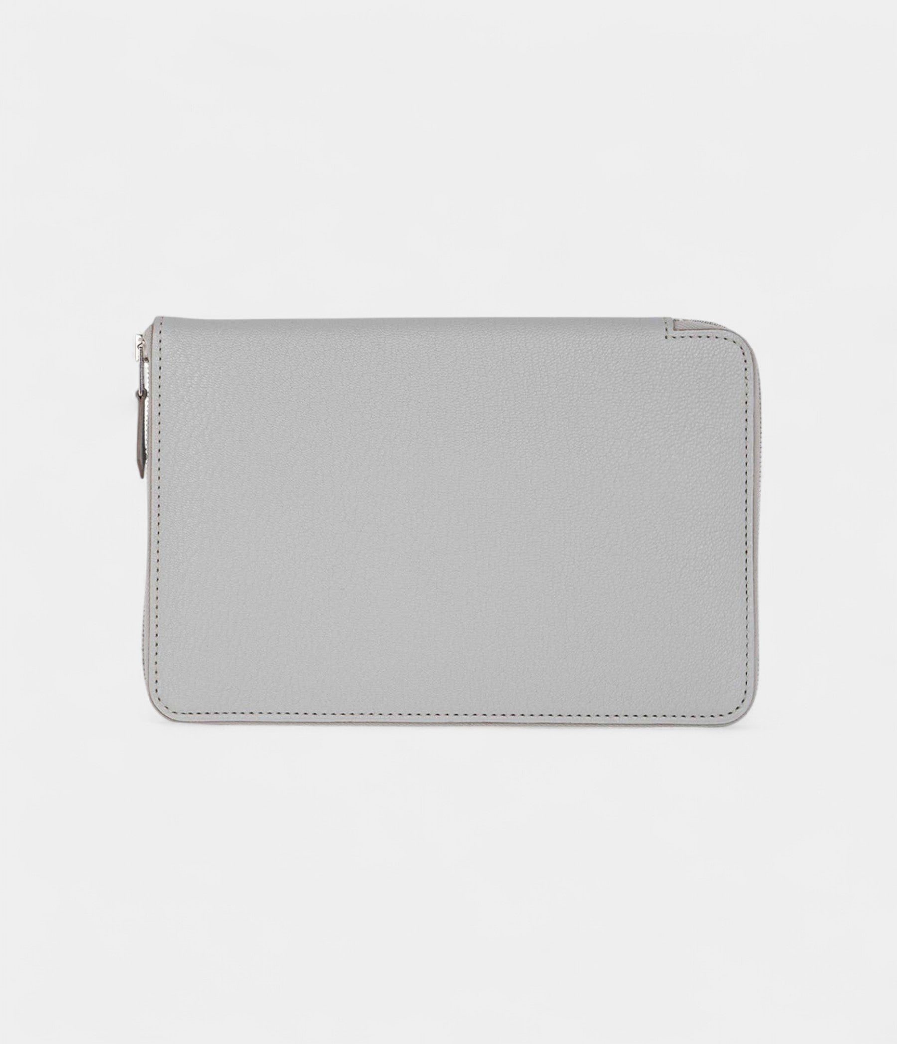 Hermes Azap Portefeuille Wallet Gris Perle Chevre Leather Palladium Hardware