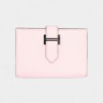 Hermès Bearn Card Holder Rose Darling Chevre Mysore Palladium Hardware