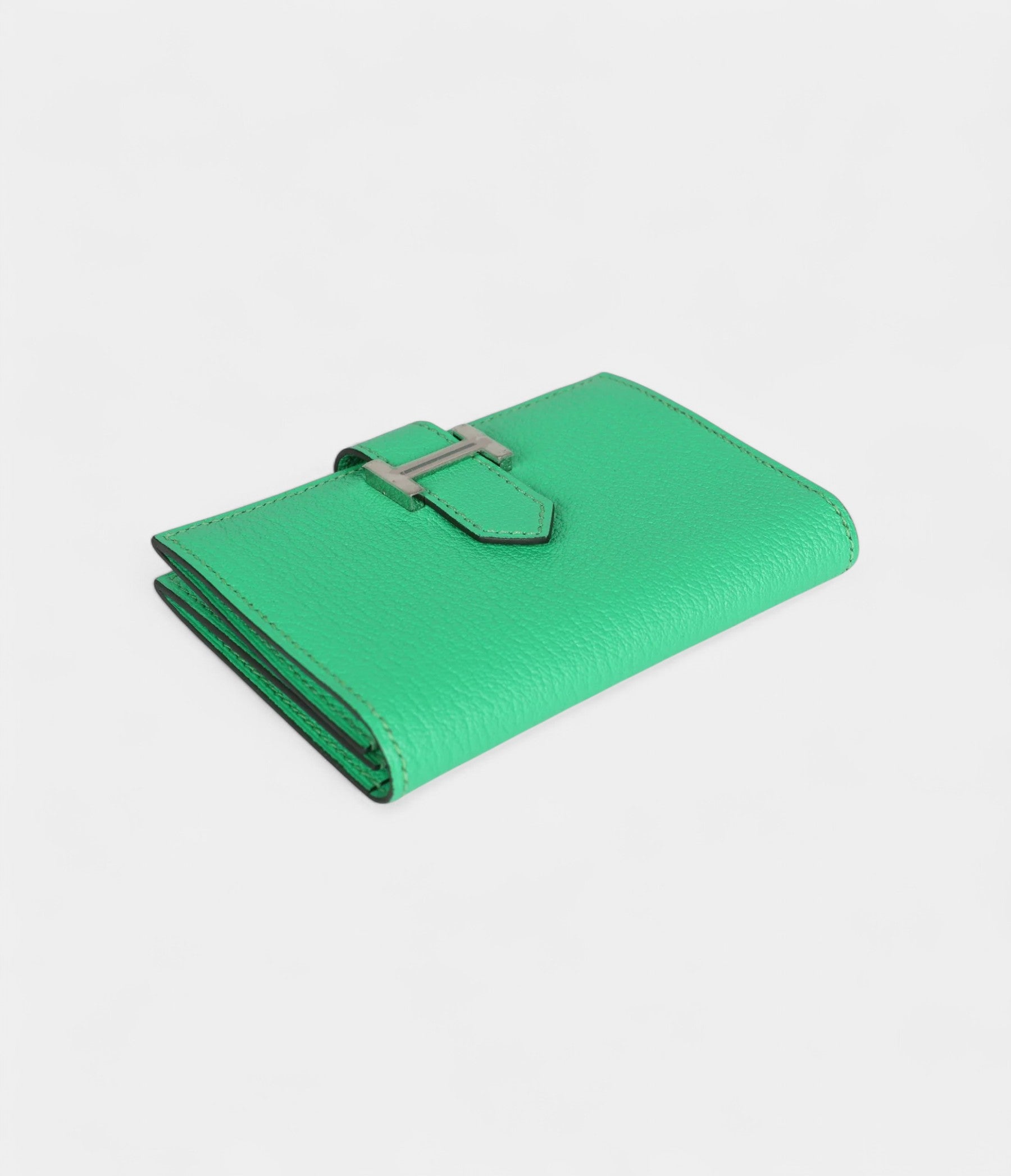 Hermès Bearn Card Holder Vert Comics Chevre Mysore Palladium Hardware