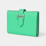 Hermès Bearn Card Holder Vert Comics Chevre Mysore Palladium Hardware