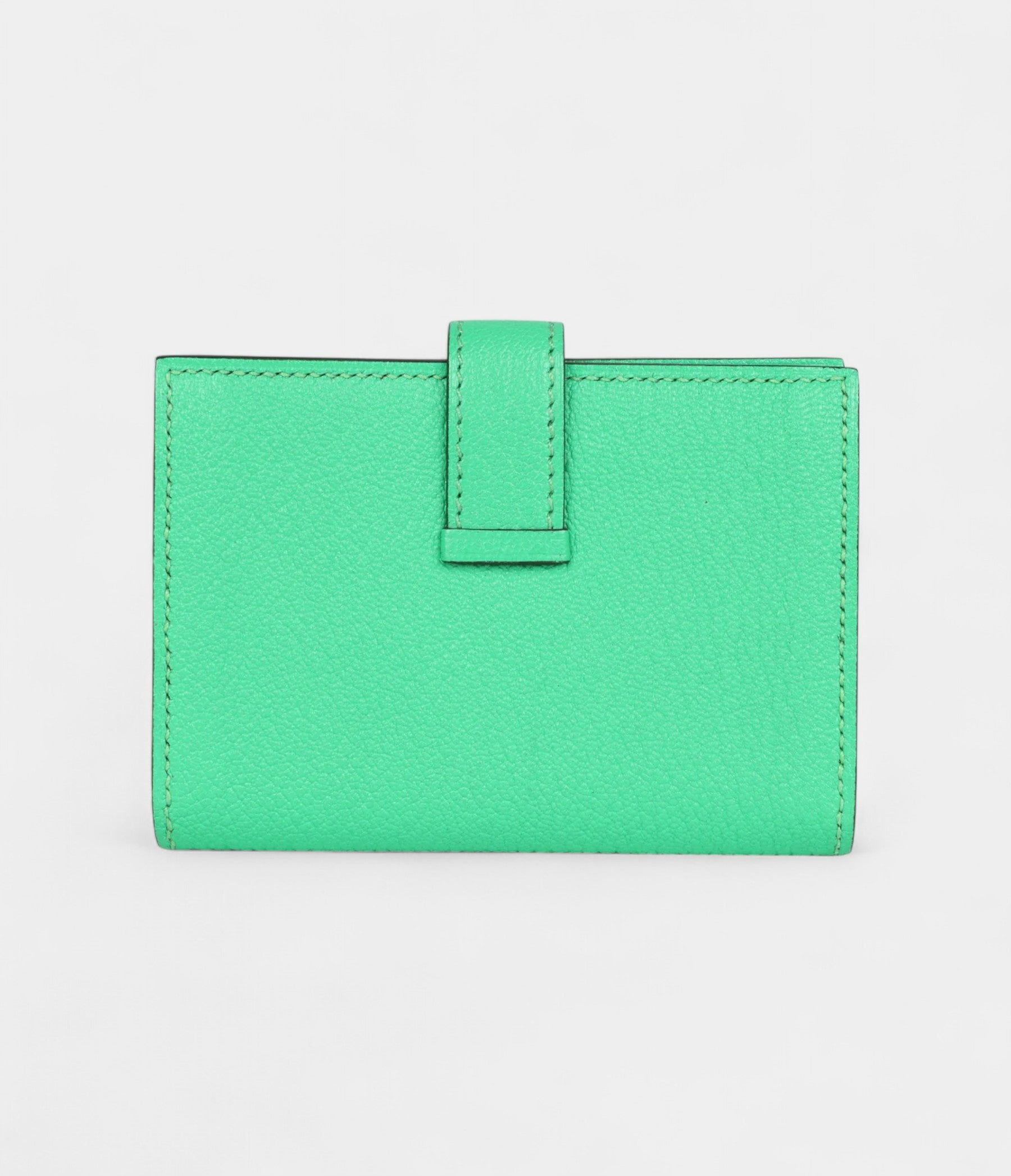Hermès Bearn Card Holder Vert Comics Chevre Mysore Palladium Hardware