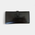 Hermès Béarn Leather Wallet In Black Classic Symbol Of Sophistication