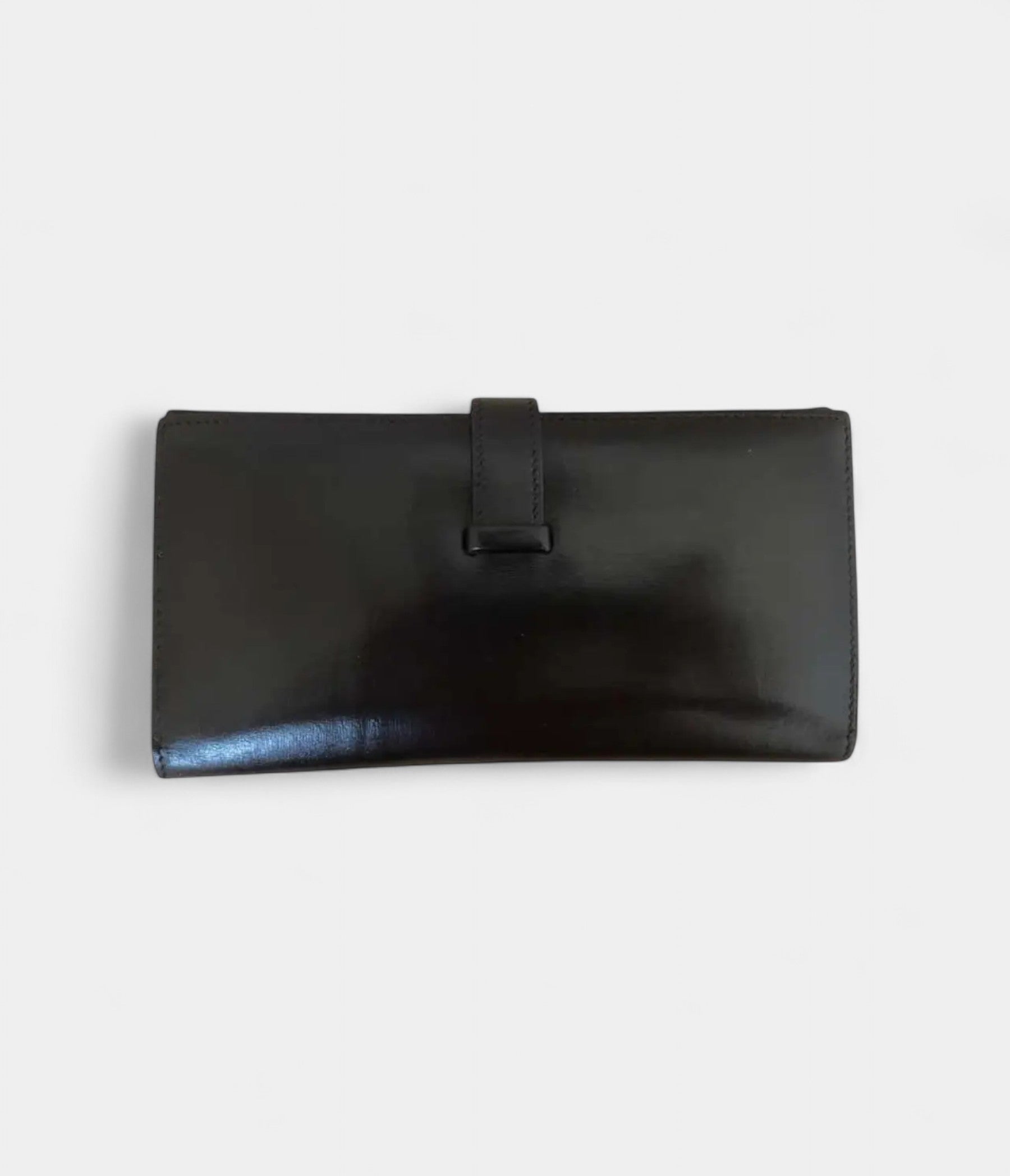 Hermès Béarn Leather Wallet In Black Classic Symbol Of Sophistication