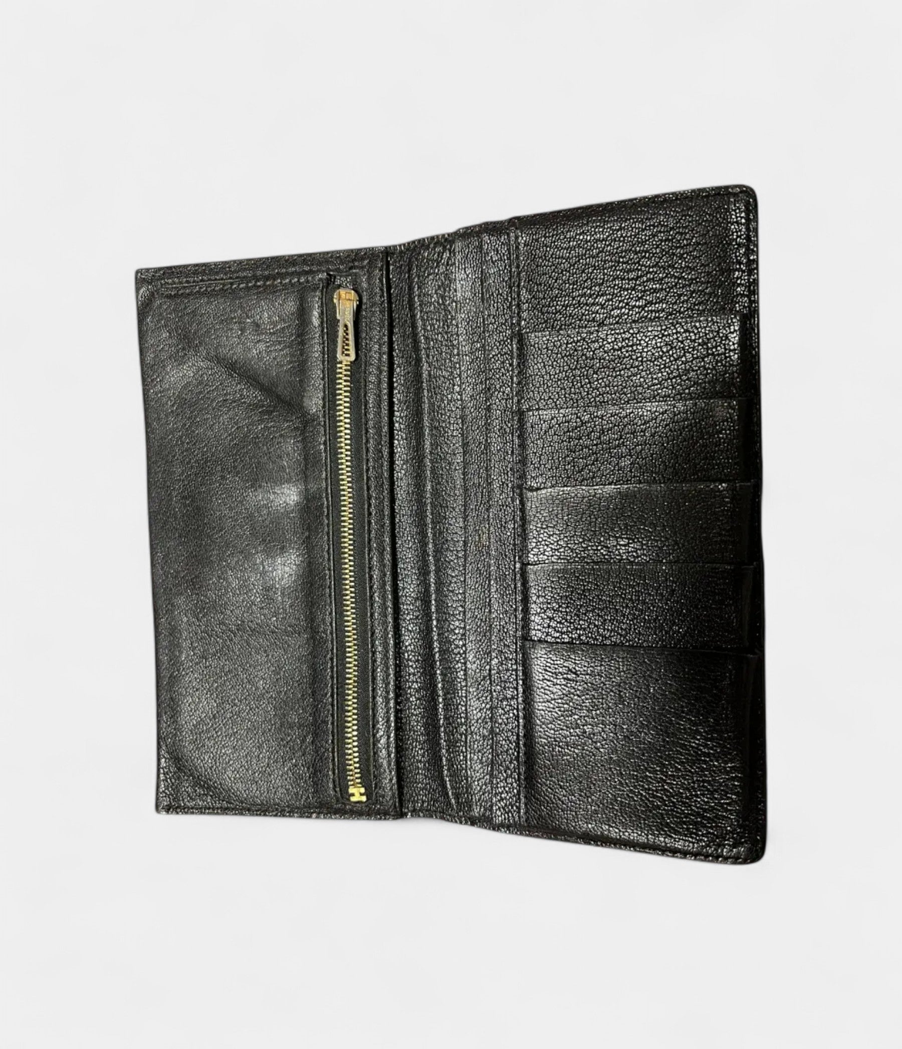 Hermès Béarn Leather Wallet In Black Expression Of Elegance