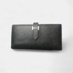 Hermès Béarn Leather Wallet In Black Timeless Symbol Of Sophistication