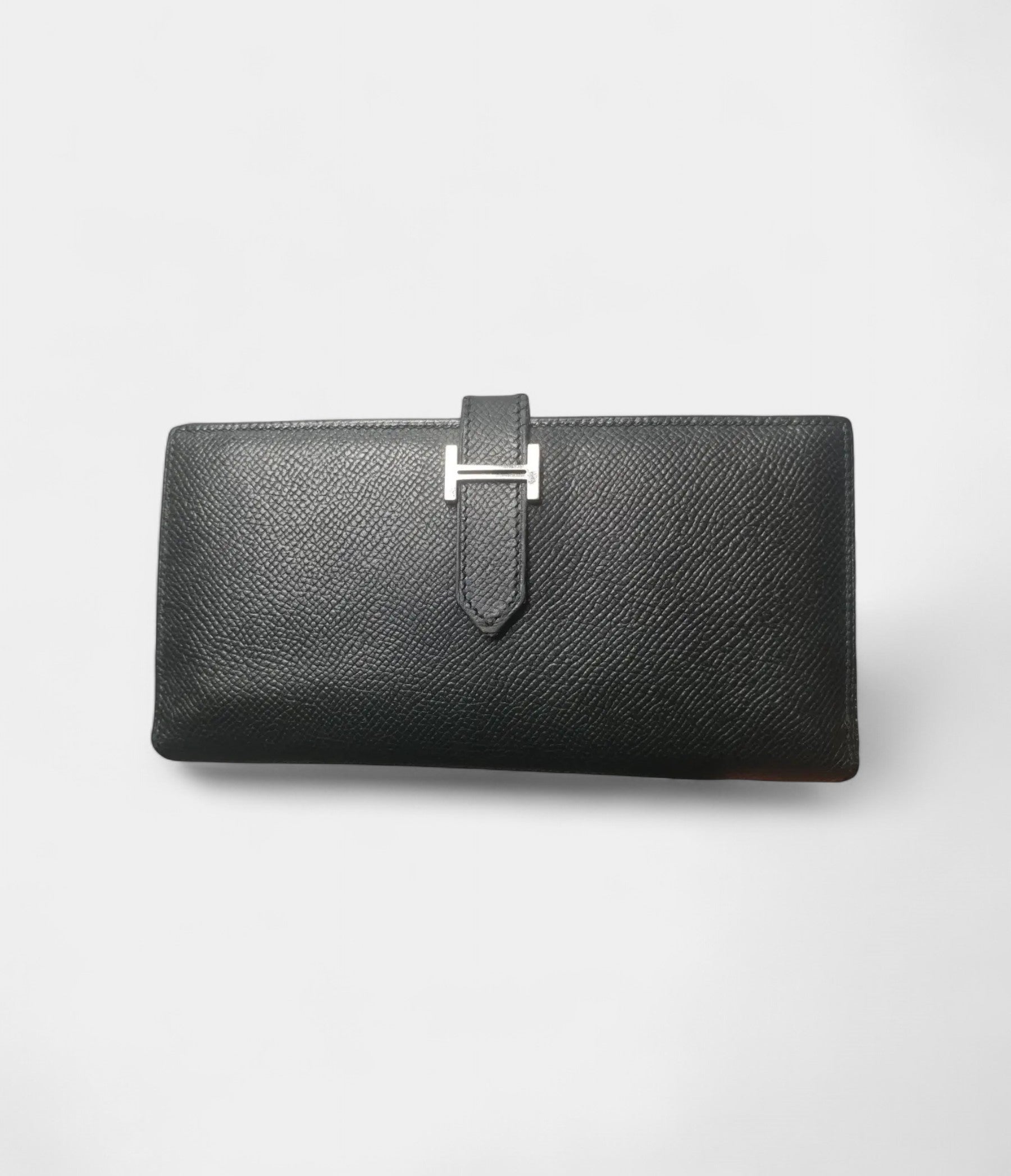 Hermès Béarn Leather Wallet In Black Timeless Symbol Of Sophistication