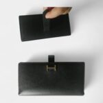 Hermès Béarn Leather Wallet In Black Timeless Symbol Of Sophistication