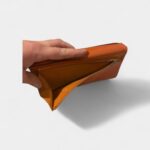Hermès Béarn Leather Wallet In Orange Vibrant Statement