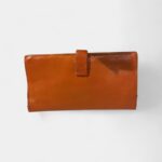 Hermès Béarn Leather Wallet In Orange Vibrant Statement