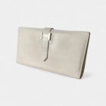 Hermès Béarn Leather Wallet In White Timeless Statement Of Elegance