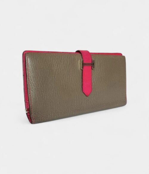 Hermès Béarn Leather Wallet in Beige Effortless Elegance Neutral Classic