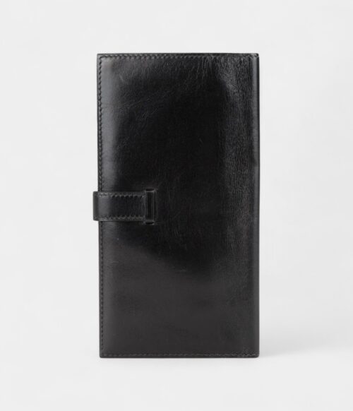 Hermès Béarn Leather Wallet in Black Iconic Elegance