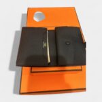 Hermès Béarn Leather Wallet in Black Pure Elegancem Timeless Design