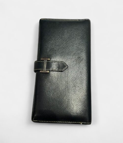 Hermès Béarn Leather Wallet in Black Timeless Sophistication Every Detail