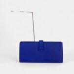 Hermès Béarn Leather Wallet in Blue Classic Craftsmanship with a Cool Edge
