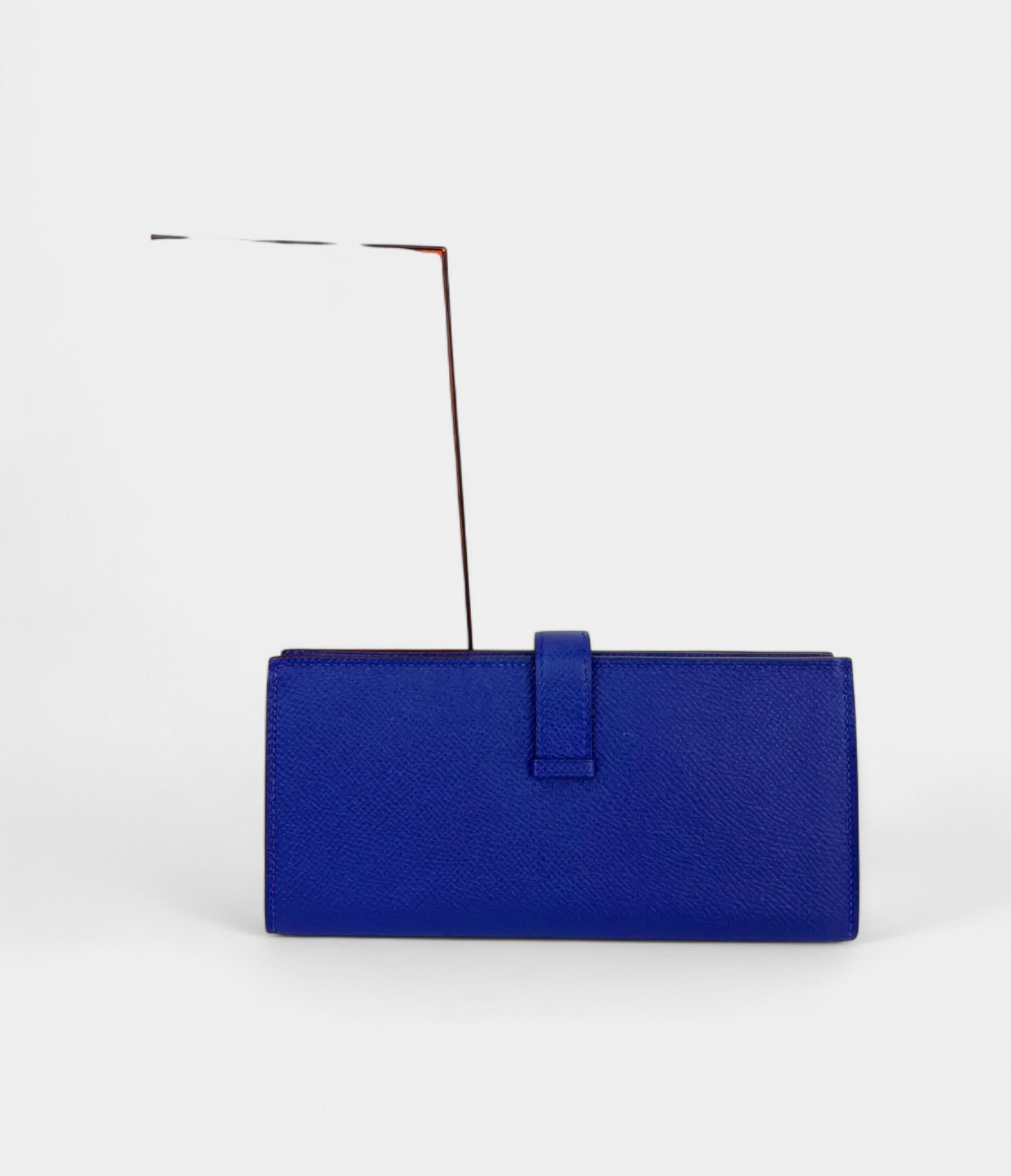 Hermès Béarn Leather Wallet in Blue Classic Craftsmanship with a Cool Edge