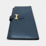 Hermès Béarn Leather Wallet in Blue Cool Elegance Timeless Silhouette