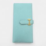 Hermès Béarn Leather Wallet in Blue Cool Elegance Timeless Silhouette