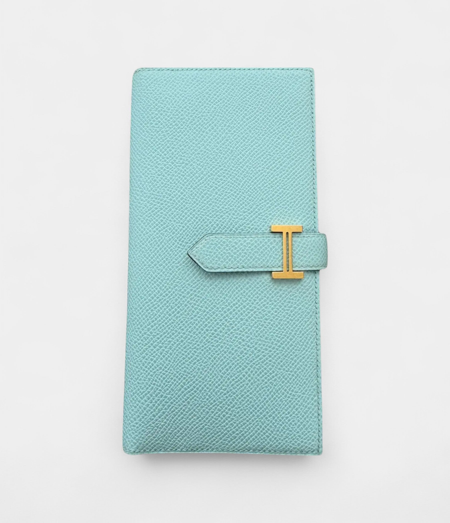 Hermès Béarn Leather Wallet in Blue Cool Elegance Timeless Silhouette
