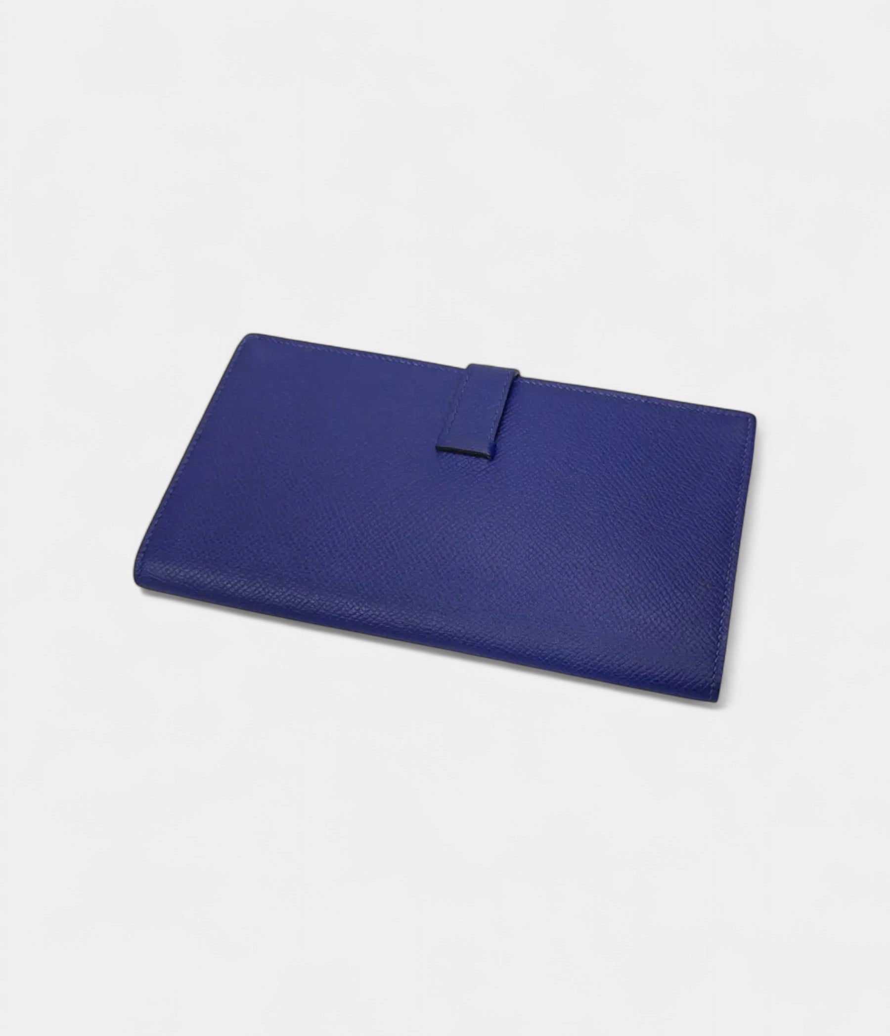 Hermès Béarn Leather Wallet in Blue Refined Craftsmanship Cool Classic Hue