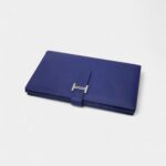 Hermès Béarn Leather Wallet in Blue Refined Craftsmanship Cool Classic Hue