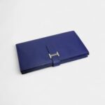 Hermès Béarn Leather Wallet in Blue Refined Craftsmanship Cool Classic Hue