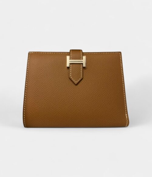 Hermès Béarn Leather Wallet in Brown Classic Elegance Timeless Appeal