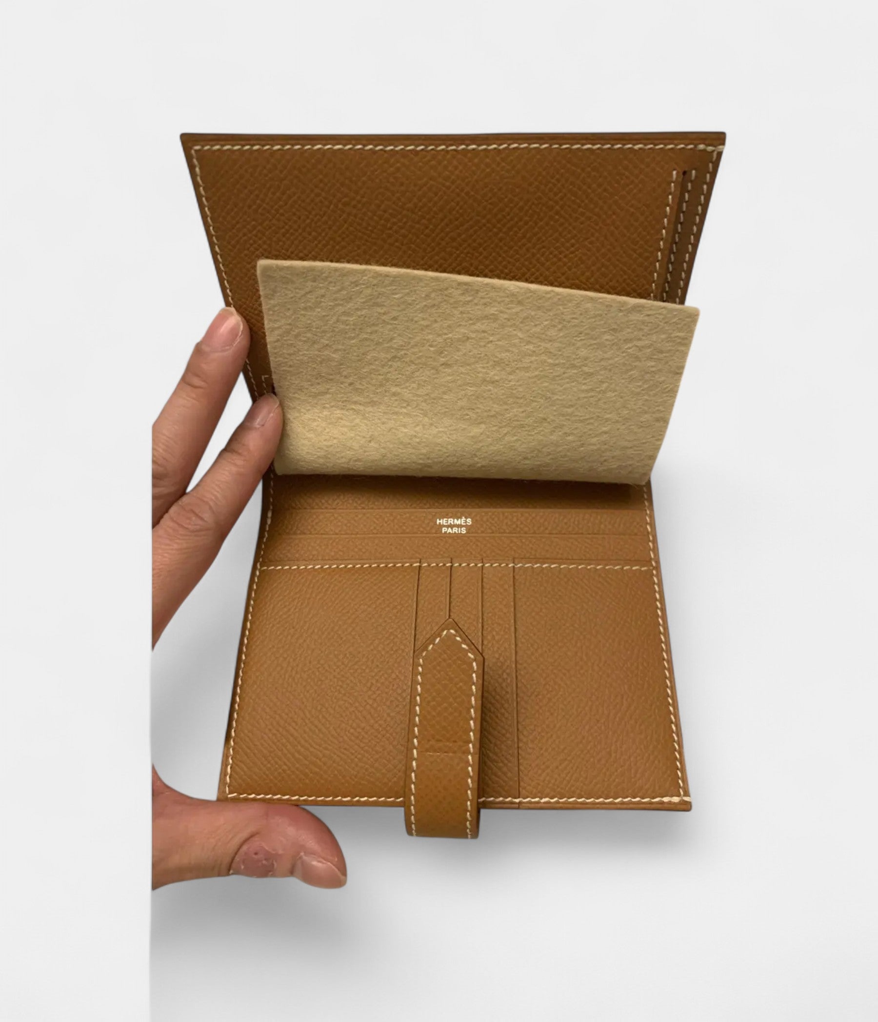 Hermès Béarn Leather Wallet in Brown Classic Elegance Timeless Appeal