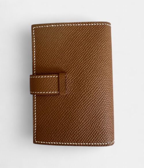Hermès Béarn Leather Wallet in Brown Timeless Craftsmanship Warm Classic Hue