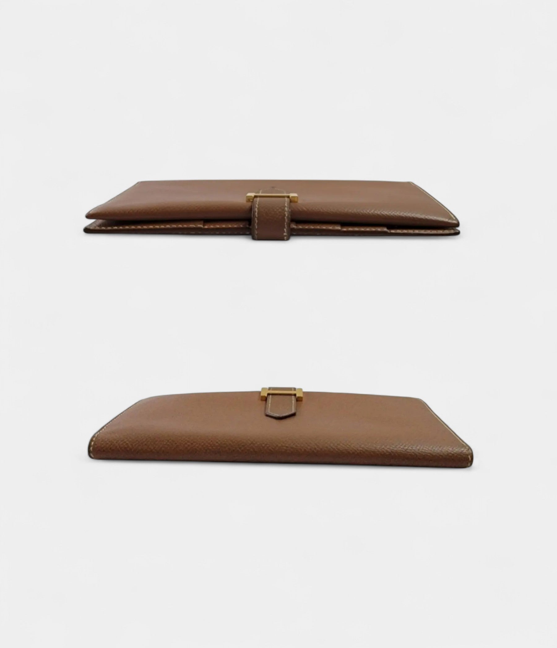 Hermès Béarn Leather Wallet in Brown Understated Luxury Classic Tone
