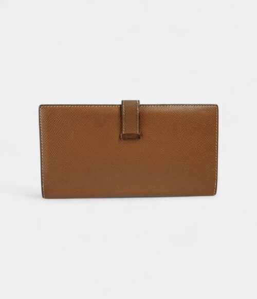 Hermès Béarn Leather Wallet in Brown Understated Luxury Classic Tone