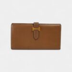 Hermès Béarn Leather Wallet in Brown Understated Luxury Classic Tone
