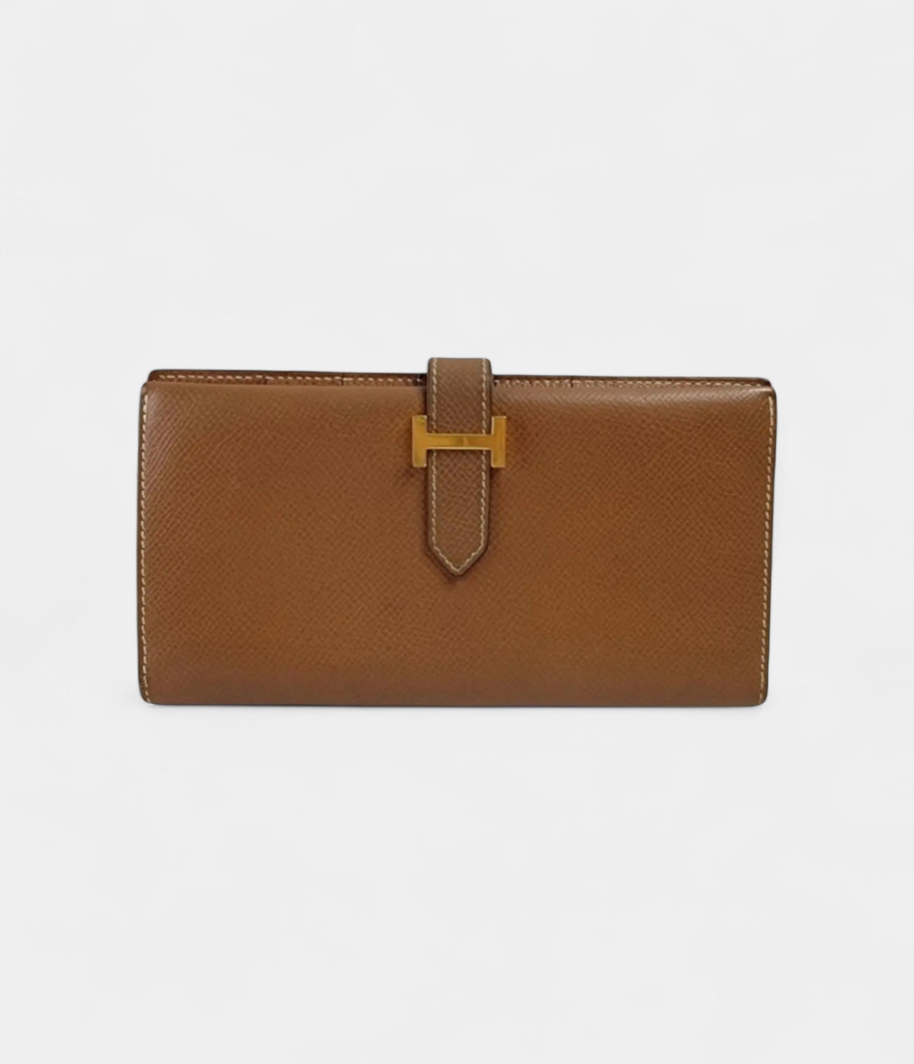 Hermès Béarn Leather Wallet in Brown Understated Luxury Classic Tone