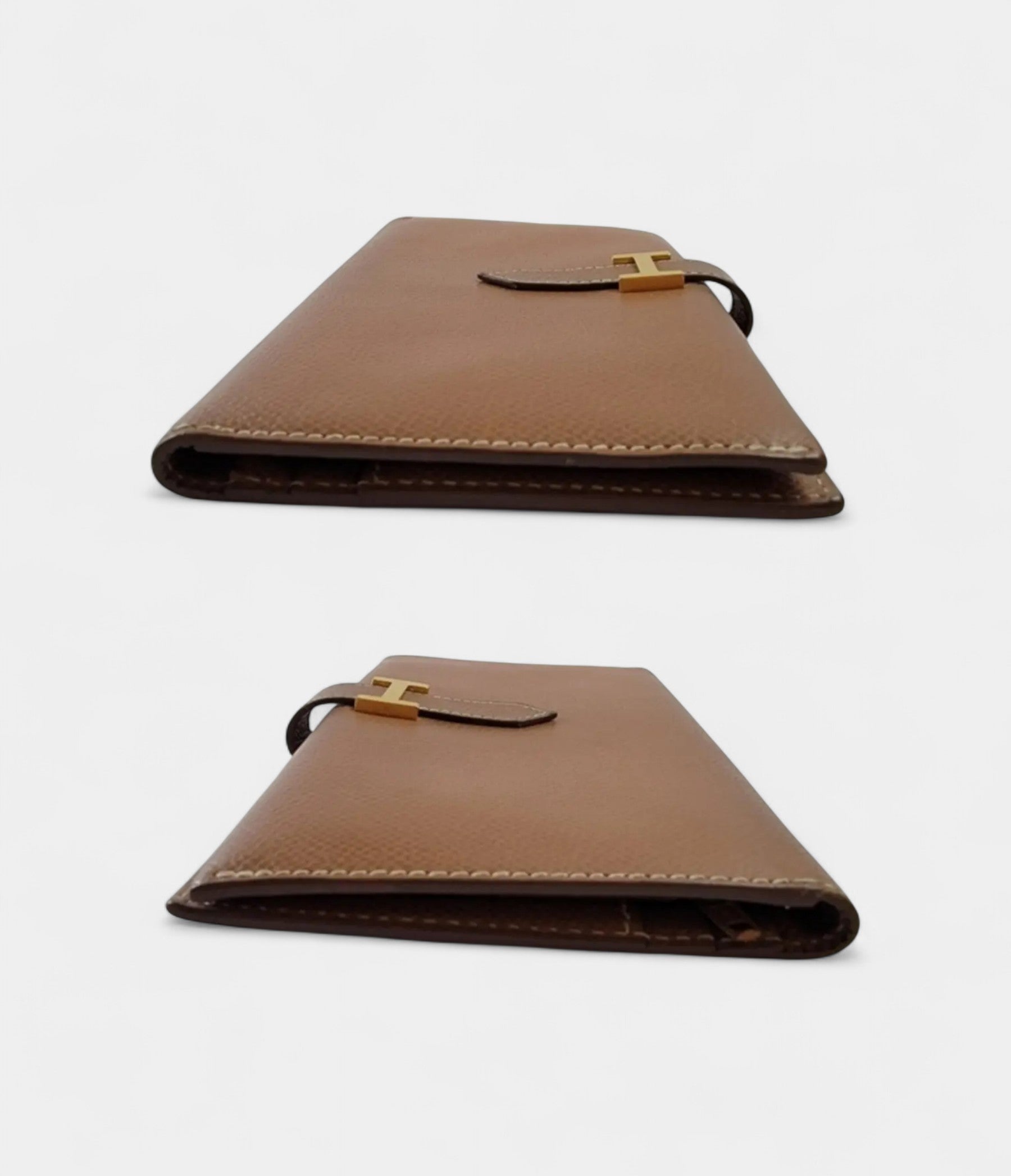 Hermès Béarn Leather Wallet in Brown Understated Luxury Classic Tone