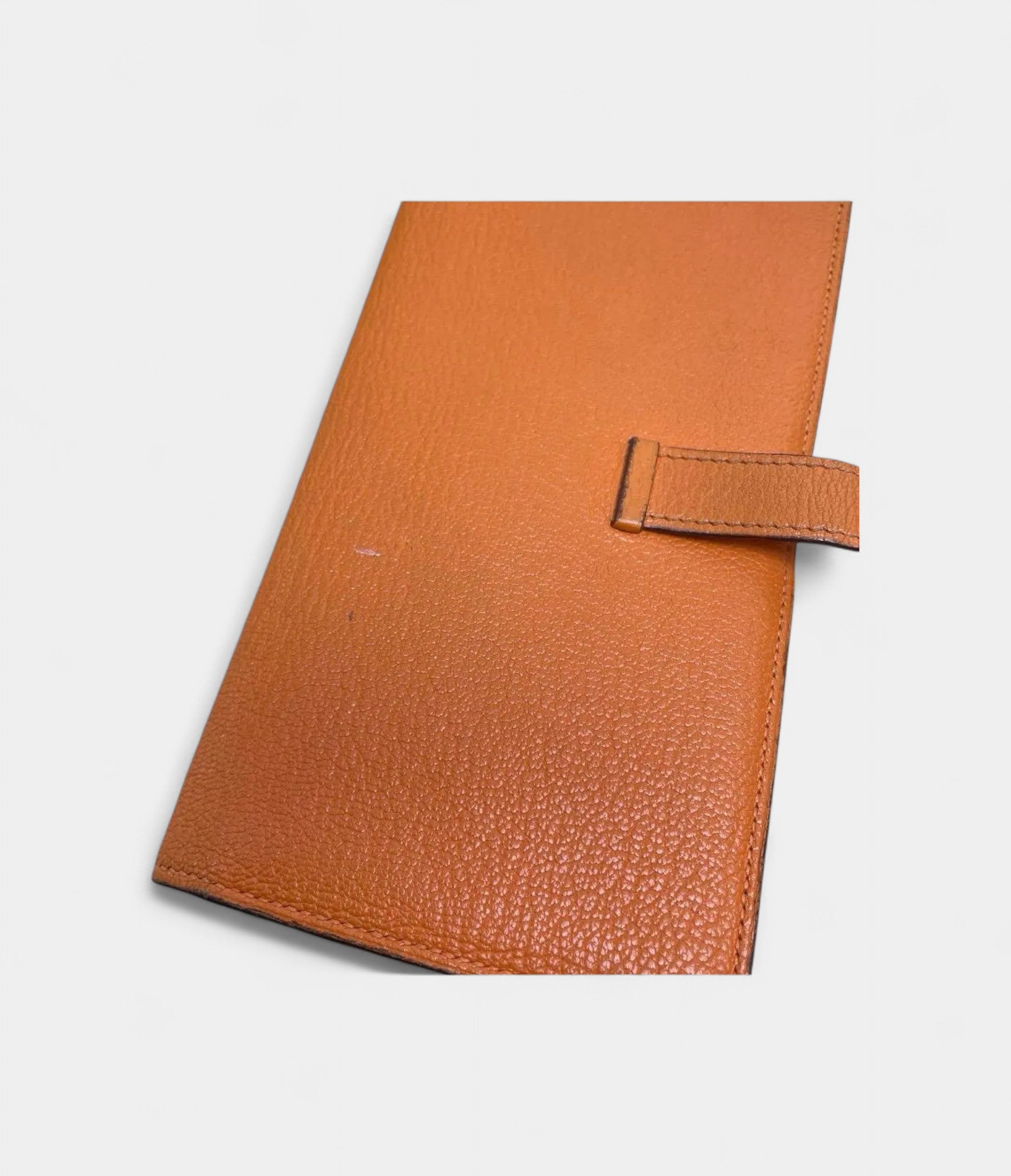 Hermès Béarn Leather Wallet in Orange Bold Heritage Refined Silhouette