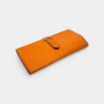 Hermès Béarn Leather Wallet in Orange Bold Heritage Refined Silhouette