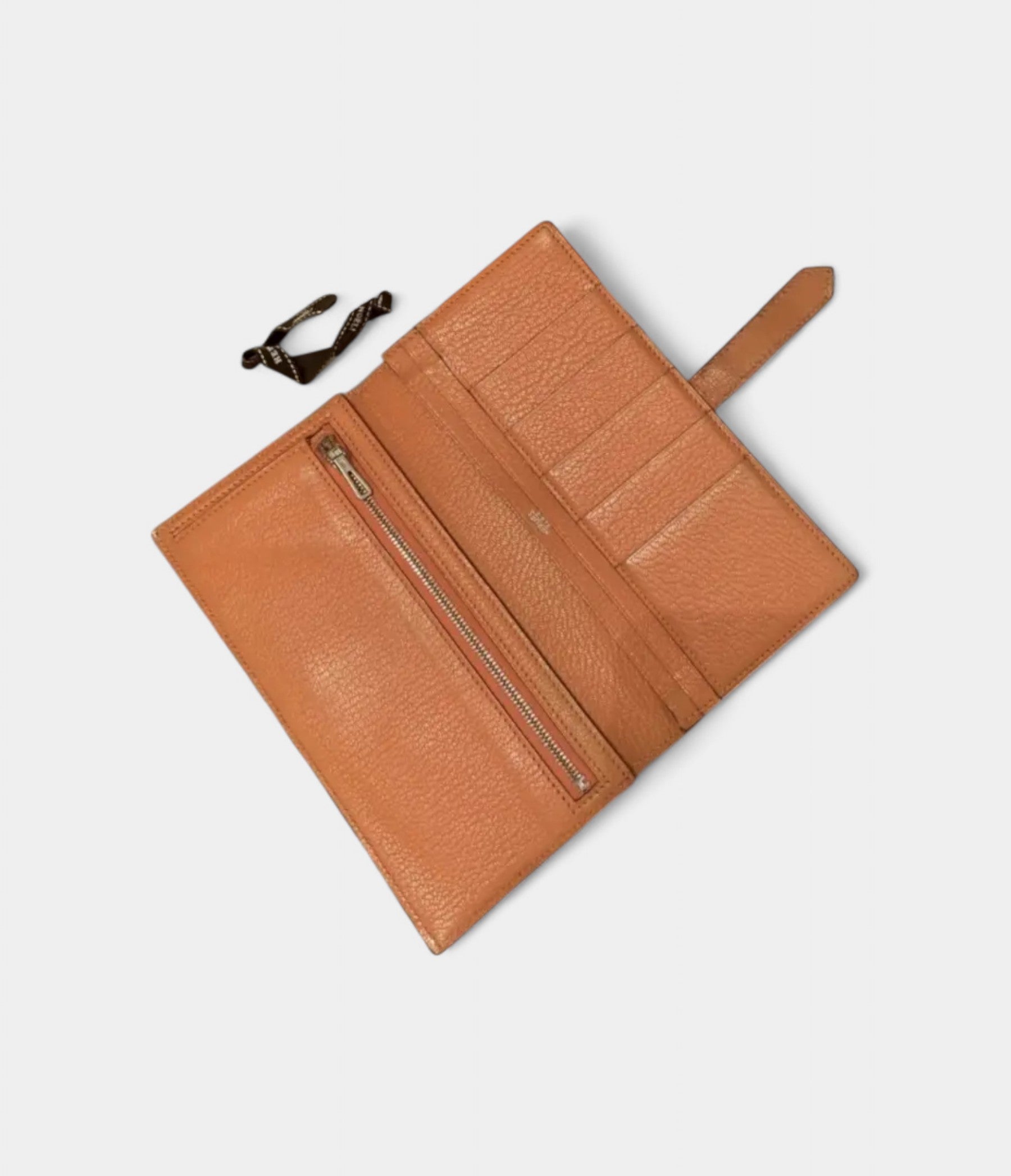 Hermès Béarn Leather Wallet in Orange Iconic Color Meets Timeless Design