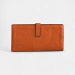 Hermès Béarn Leather Wallet in Orange Iconic Color Timeless Craftsmanship