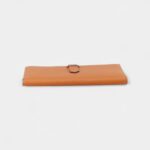 Hermès Béarn Leather Wallet in Orange Signature Style