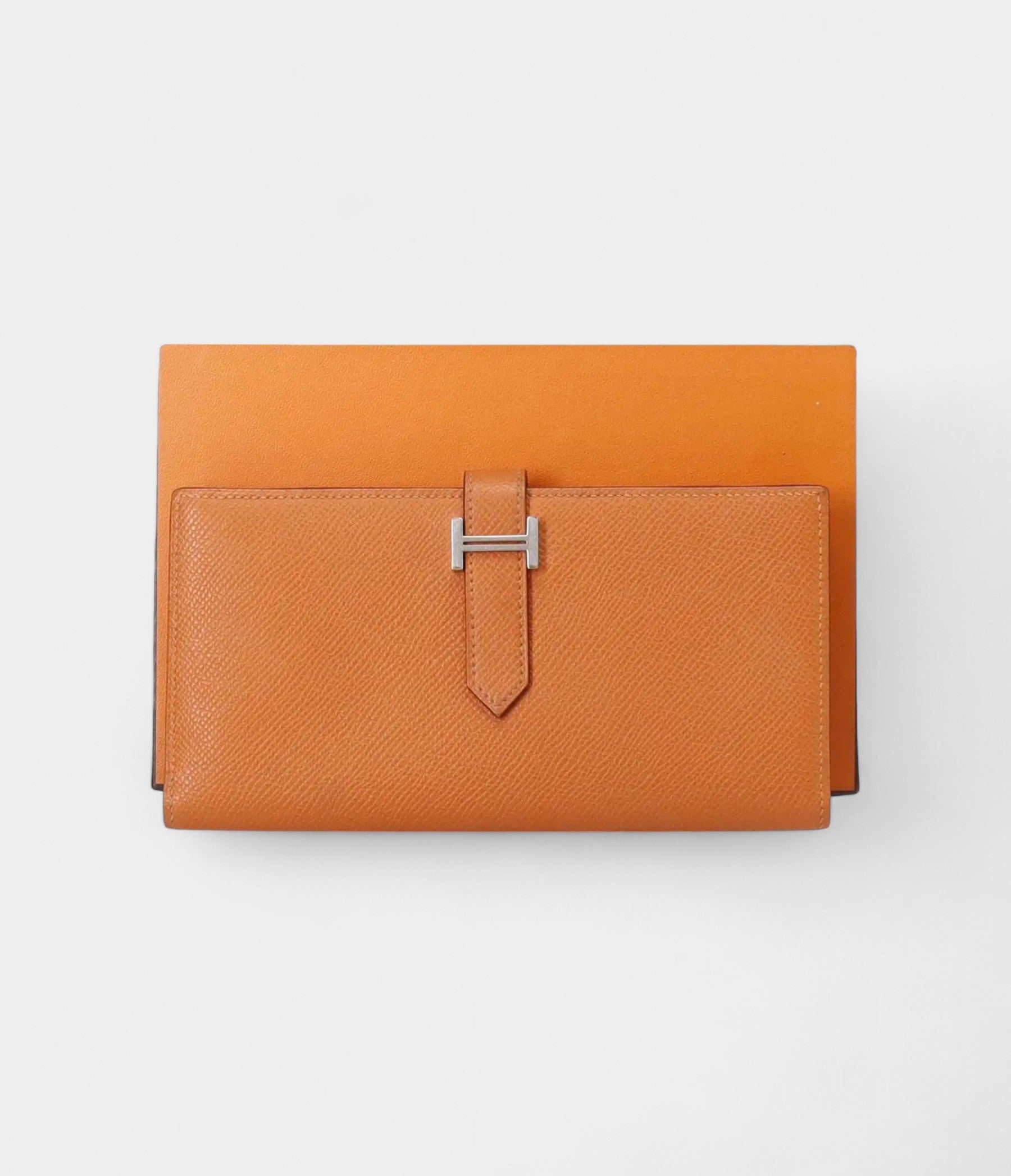 HermesBearnLeatherWalletinOrangeSignatureStyle_3.jpg Hermès Béarn Leather Wallet in Orange Signature Style