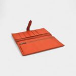 Hermès Béarn Leather Wallet in Orange Vibrant Heritage Iconic Design